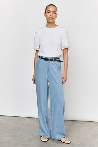 Broek - light blue denim