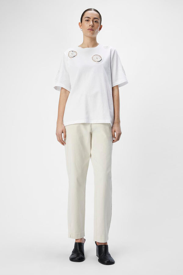 Top uni manche courte Blanc - OBJECT
