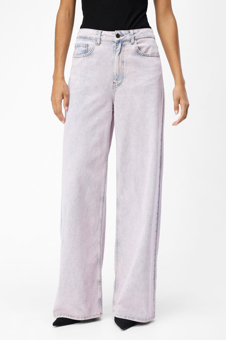 Jeans wide Light blue denim - OBJECT