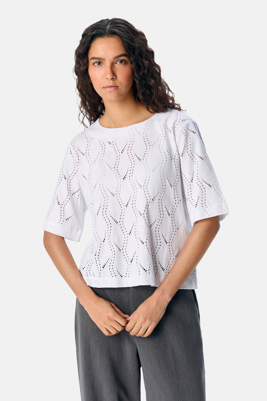 T-shirt met korte mouwen - wit