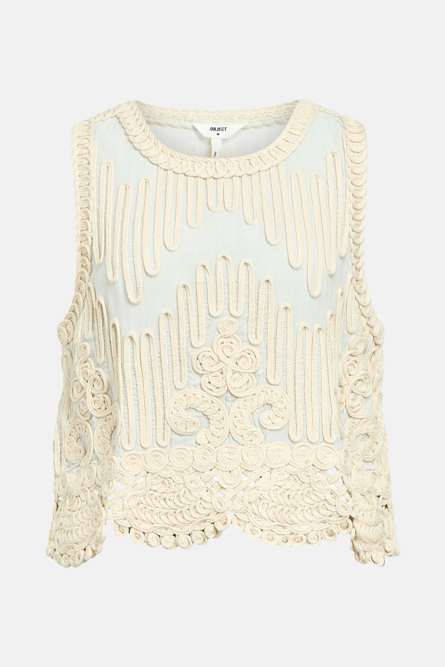 OBJPRIMA RE S/L KNIT TOP CC2 SS