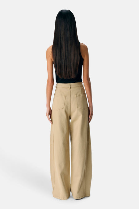 Colored jeans - ecru