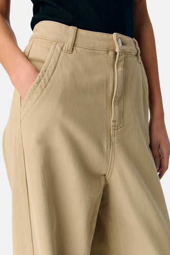 Colored jeans - ecru - OBJECT