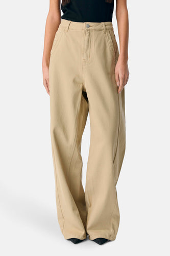 Colored jeans - ecru - OBJECT