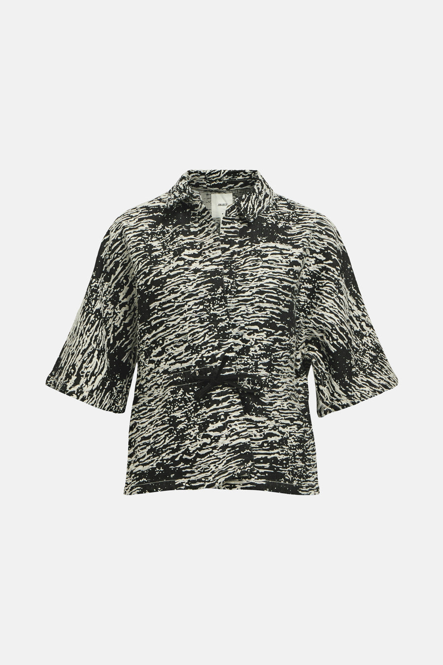 OBJART 2/4 RE DENIM TOP CC2 SS - OBJECT