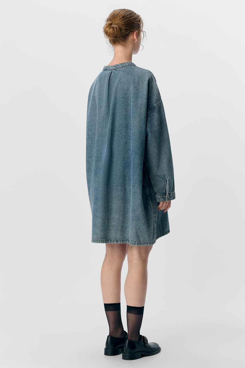 Kleedjes (lange mouwen) Light blue denim - OBJECT