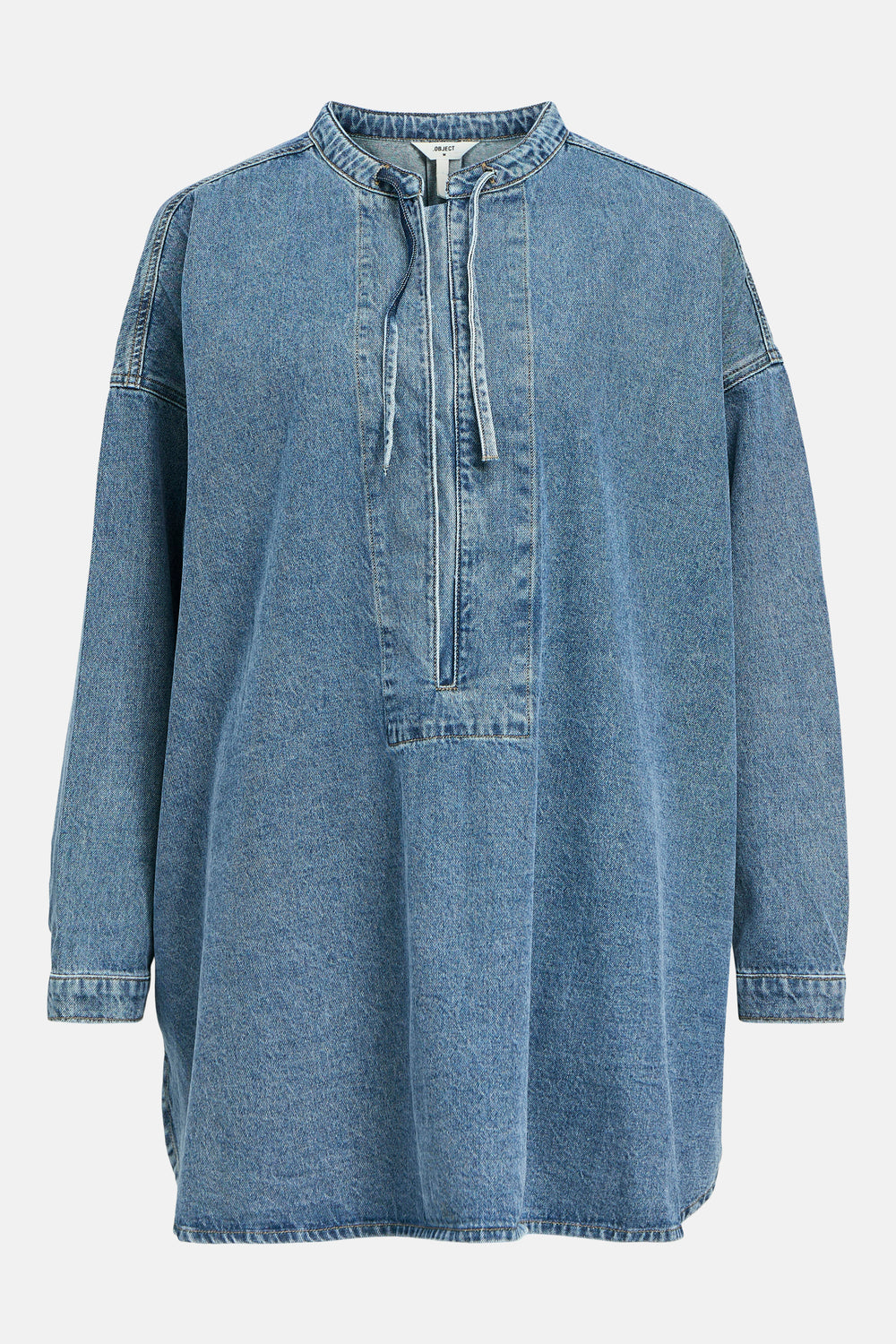 Kleedjes (lange mouwen) Light blue denim - OBJECT
