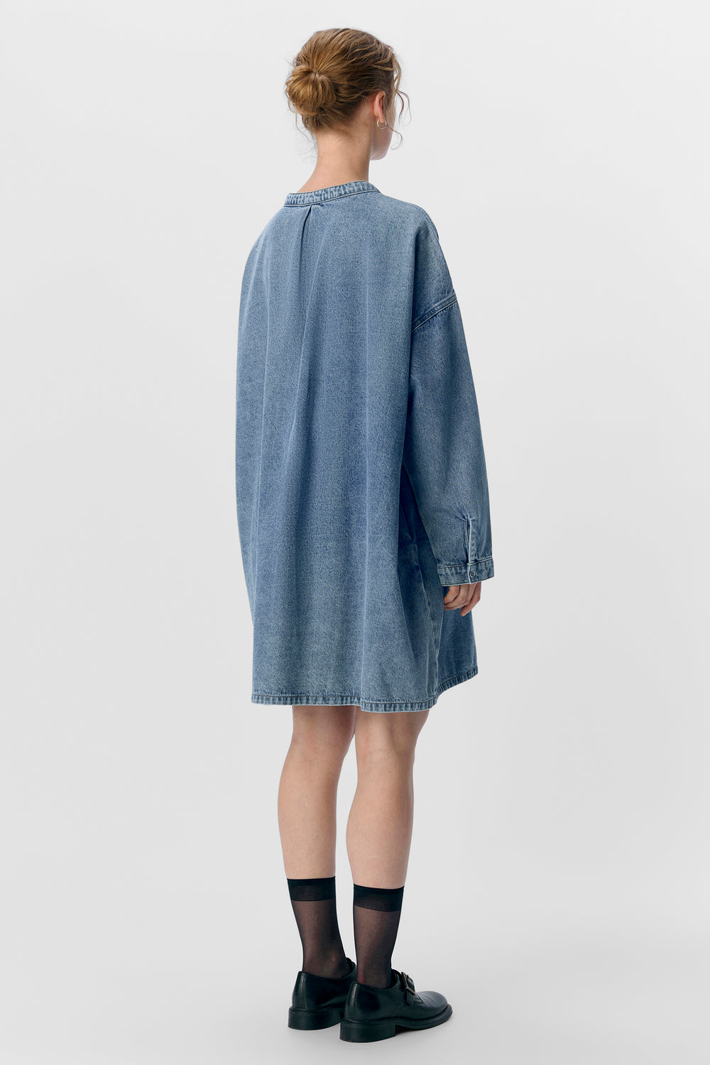 Kleedjes (lange mouwen) Light blue denim - OBJECT