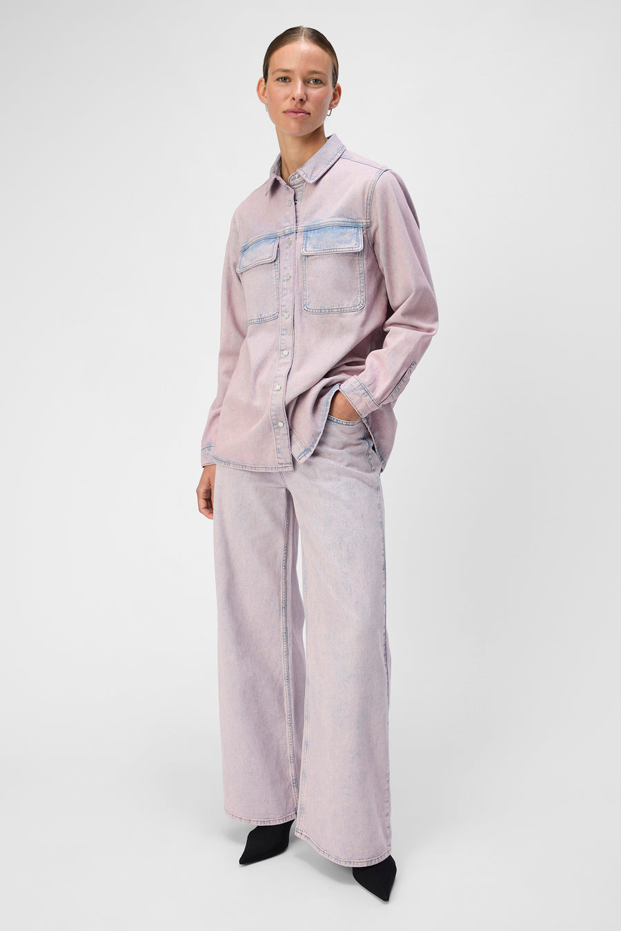 Jeanshemd - roze - OBJECT