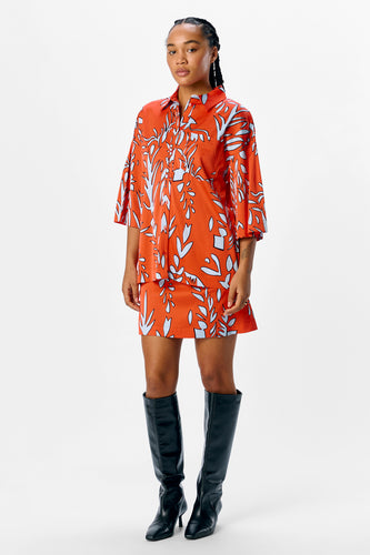 Chemise à manches courtes - orange - OBJECT