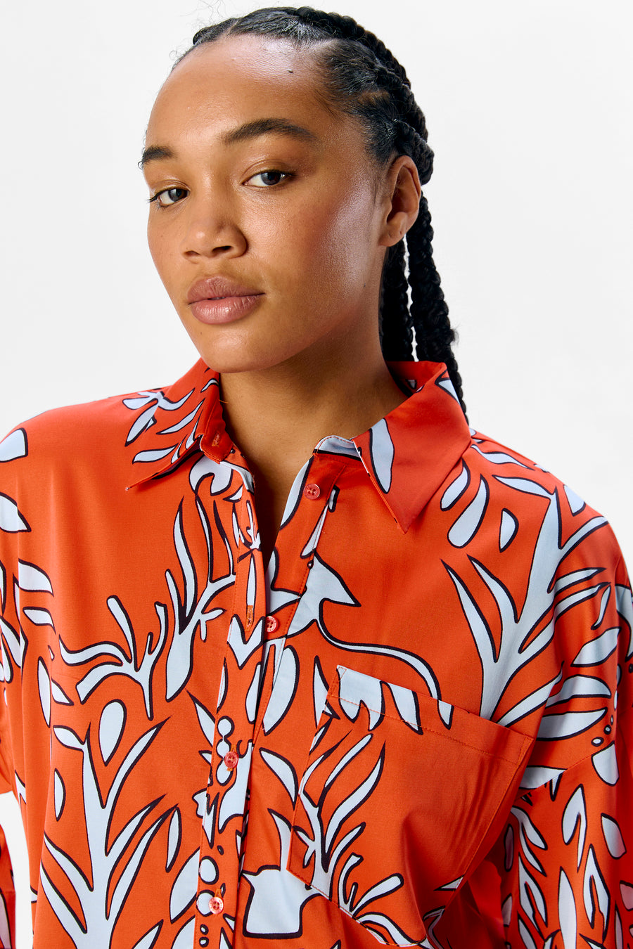 Chemise à manches courtes - orange - OBJECT