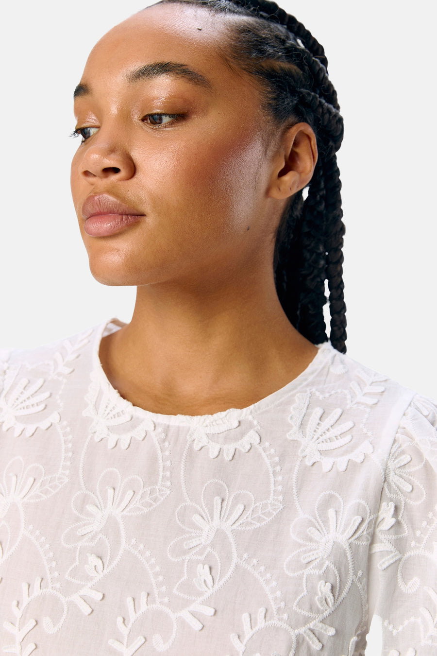 Blouse met lange mouwen - Blauw - OBJECT - 5