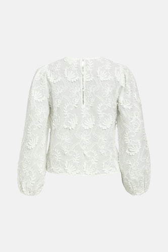 Blouse met lange mouwen - Blauw - OBJECT - 7