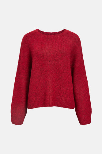 Pull met ronde hals - rood - OBJECT
