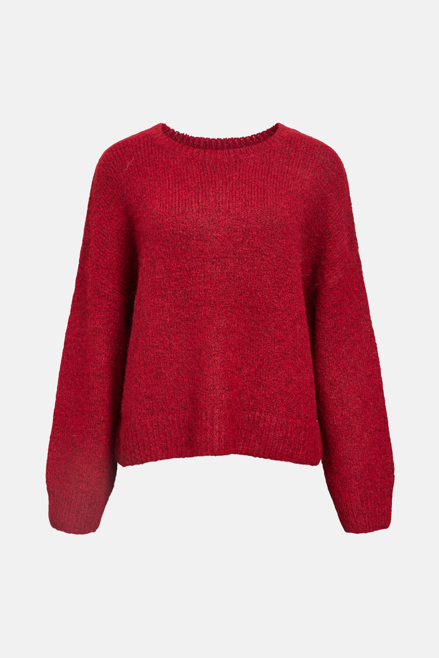 Pull met ronde hals - rood - OBJECT