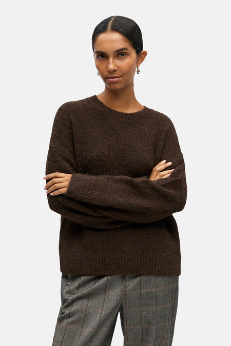 Pull O-hals - Seal Brown