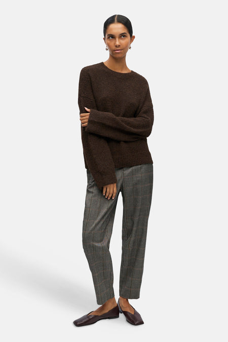 Pull O-hals - Seal Brown