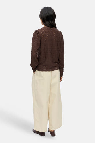 Blouse (lange mouwen) bruin - OBJECT