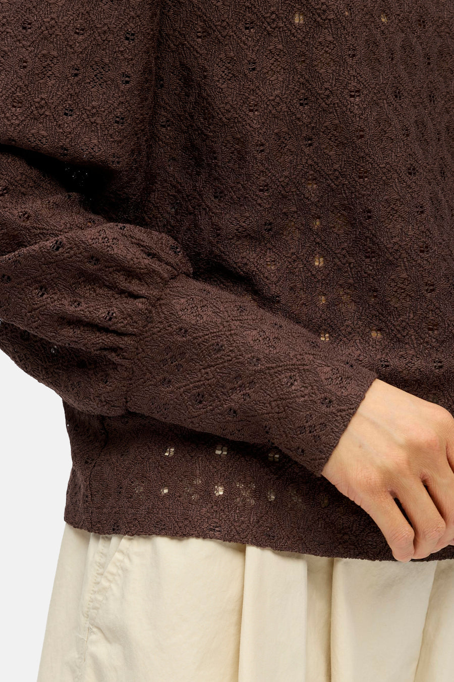 Blouse (lange mouwen) bruin - OBJECT