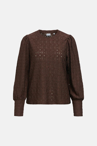 Blouse (lange mouwen) bruin - OBJECT