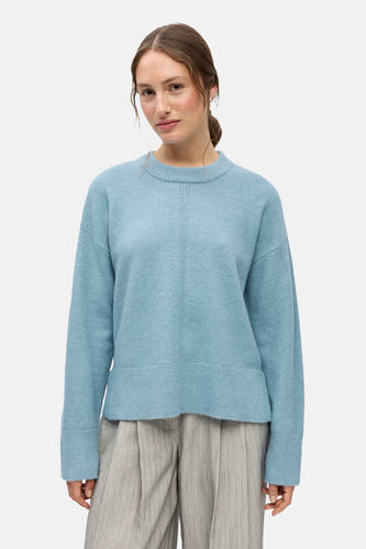 Trui met ronde hals blauw - OBJECT