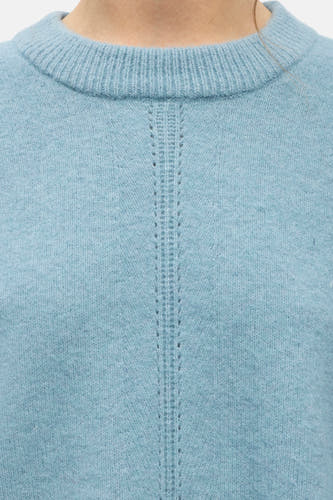 Trui met ronde hals blauw - OBJECT