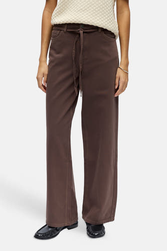Colored jeans bruin - OBJECT