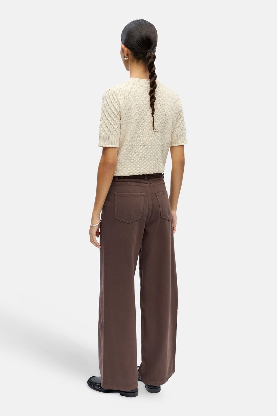 Colored jeans bruin - OBJECT