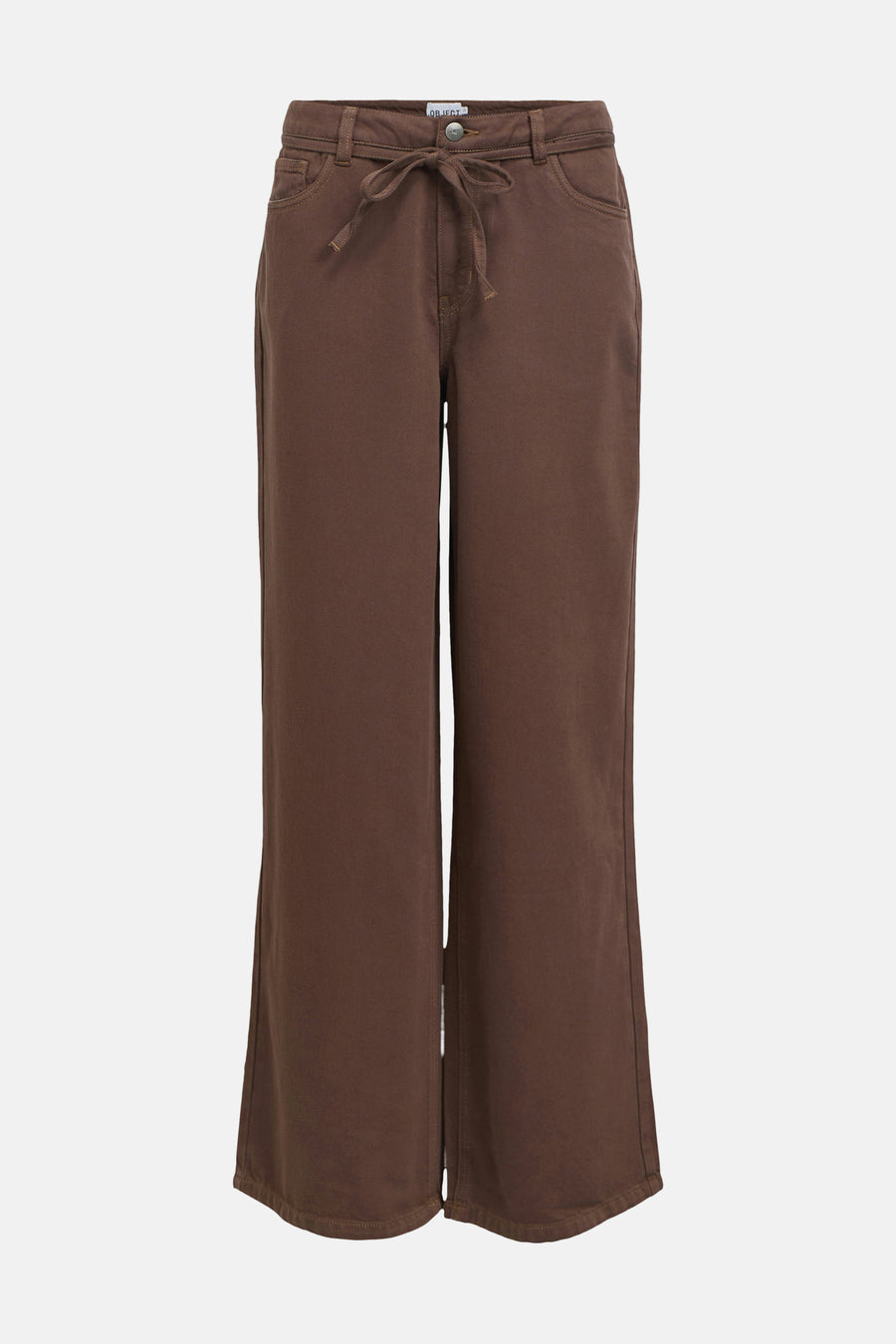 Colored jeans bruin - OBJECT