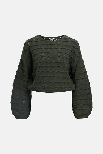 Pull met ronde hals - Kaki - OBJECT - 5