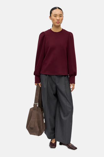 Sweater met ronde hals rood - OBJECT