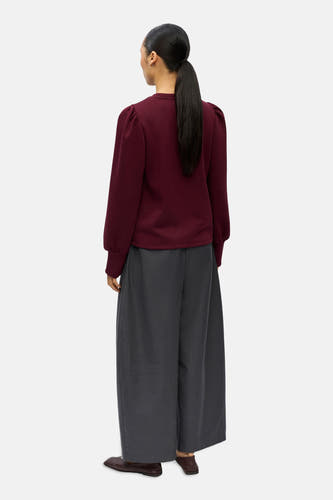 Sweater met ronde hals rood - OBJECT