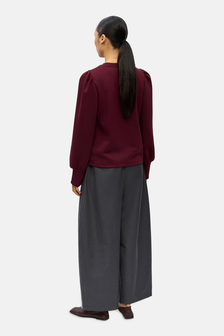 Sweater met ronde hals rood - OBJECT