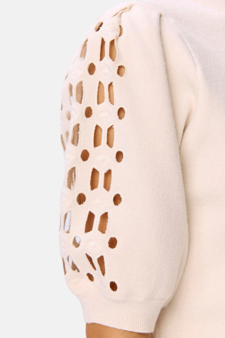 OBJYUKI S/S RE KNIT PULLOVER NOOS