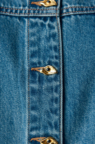 Hemd - mid blue denim - OBJECT - 5