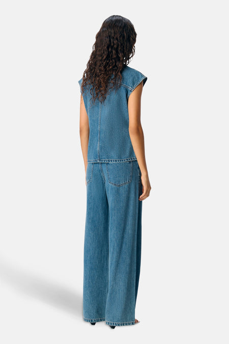 OBJMOJI DIVONA MW WIDE JEANS 140