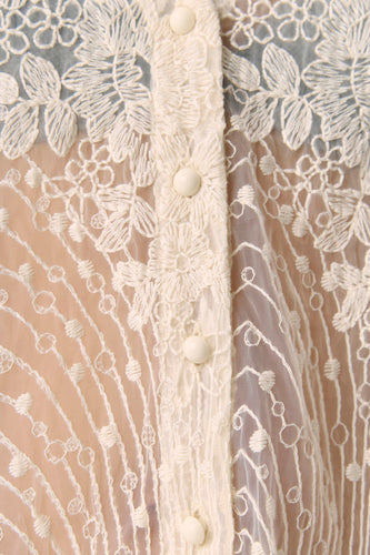 Hemd met lange mouwen - ecru - OBJECT