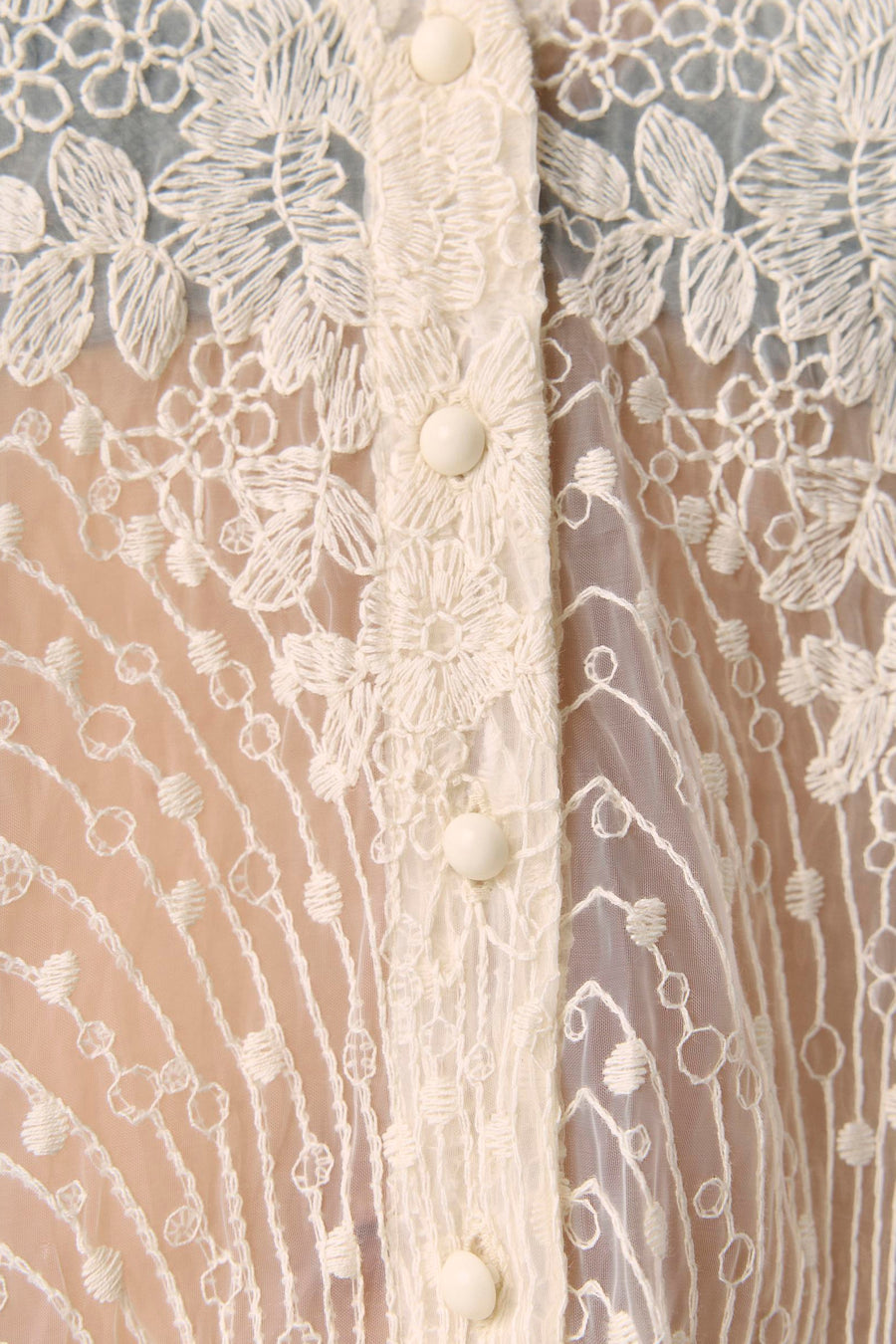 Hemd met lange mouwen - ecru - OBJECT