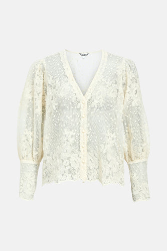 Hemd met lange mouwen - ecru - OBJECT