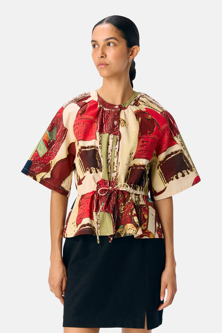 OBJMARY 2/4 RE O-NECK TOP 140