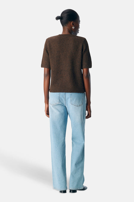 OBJSAGGIA LO S/S KNIT PULLOVER DIV
