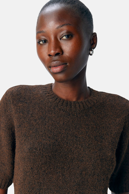 OBJSAGGIA LO S/S KNIT PULLOVER DIV