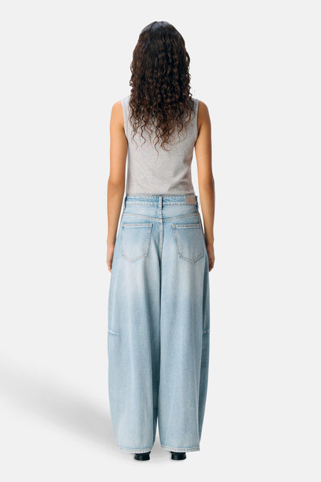 OBJMOJI ELSA MW SUPER BARREL JEANS 140