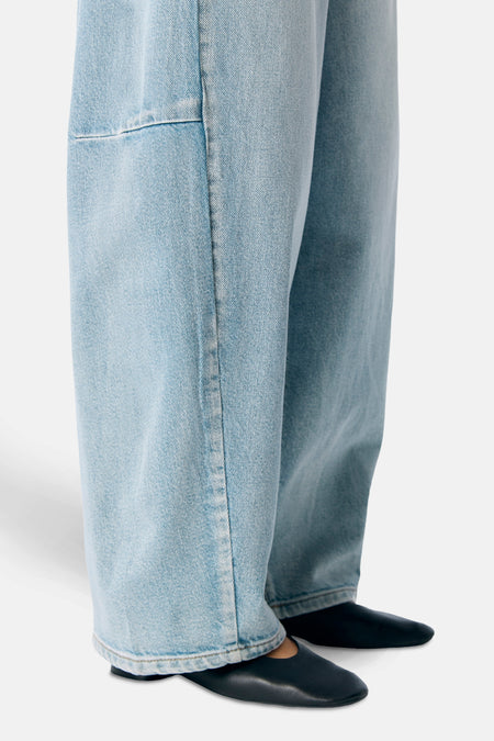 OBJMOJI ELSA MW SUPER BARREL JEANS 140