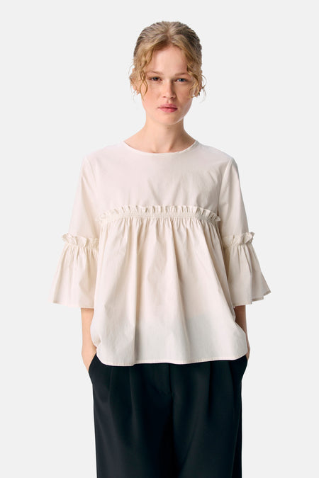 OBJIRA HOPE 3/4 RE O-NECK TOP 141
