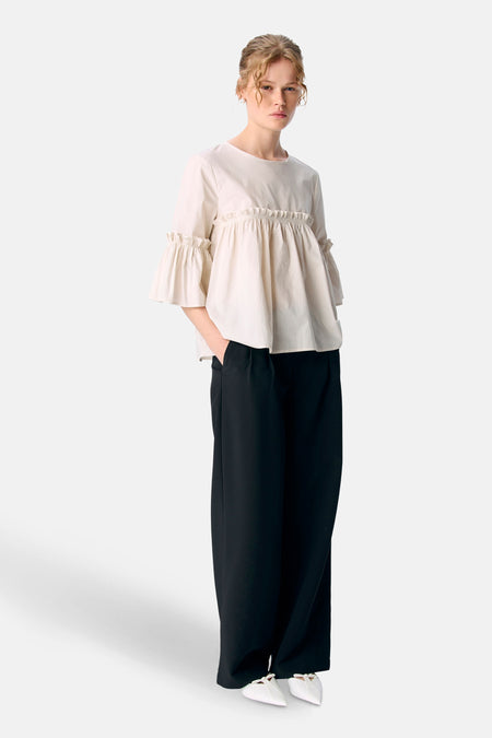 OBJIRA HOPE 3/4 RE O-NECK TOP 141