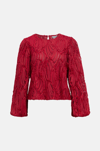 Blouse met lange mouwen - rood - OBJECT