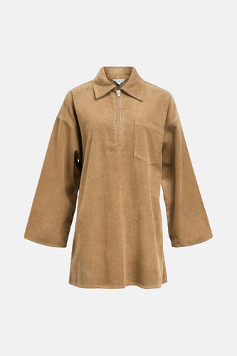 Kleedje met lange mouwen - beige - OBJECT