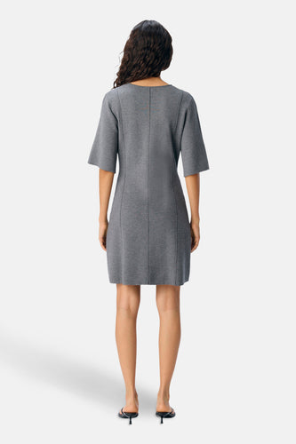 Kleedje met korte mouwen - grijs - OBJECT - 6