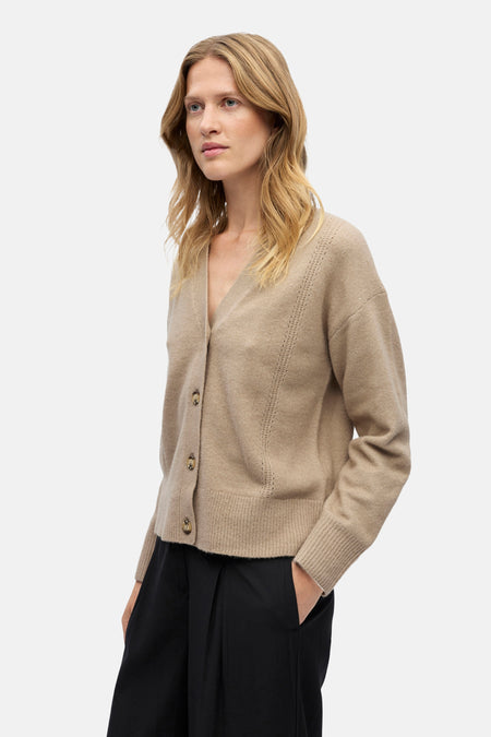OBJJUNO L/S LO V-NECK KNIT CARDIGAN DIV
